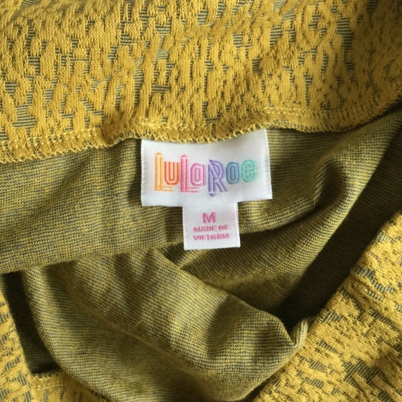 Super cute mustard grey LuLaRoe pencil skirt med - Picture 3 of 3